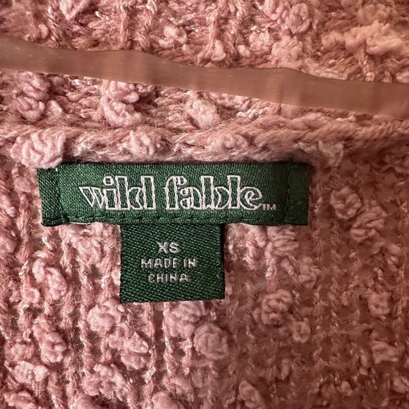 Wild Fable Popcorn Soft Pink Knit Cardigan Women’s Size XS - Picture 6 of 10